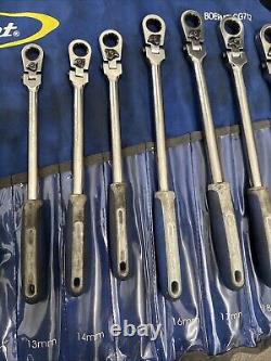 Blue Point BOERMFLCG712 Ratchet Wrench Set Metric Locking Flex Handled 8mm-19mm