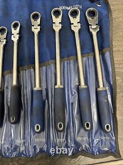 Blue Point BOERMFLCG712 Ratchet Wrench Set Metric Locking Flex Handled 8mm-19mm