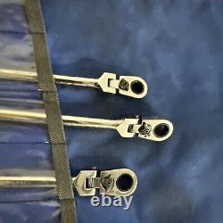 Blue Point BOERMFLCG712 Ratchet Wrench Set Metric Locking Flex Handled 9mm-19mm