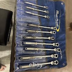 Blue Point BOERMFLCG712 Ratchet Wrench Set Metric Locking Flex Handled 9mm-19mm