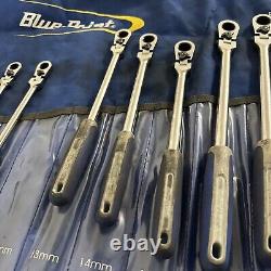 Blue Point BOERMFLCG712 Ratchet Wrench Set Metric Locking Flex Handled 9mm-19mm