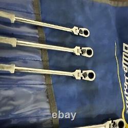 Blue Point BOERMFLCG712 Ratchet Wrench Set Metric Locking Flex Handled 9mm-19mm
