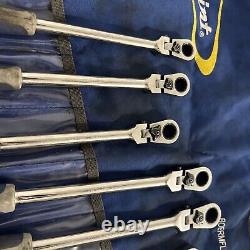 Blue Point BOERMFLCG712 Ratchet Wrench Set Metric Locking Flex Handled 9mm-19mm