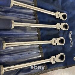 Blue Point BOERMFLCG712 Ratchet Wrench Set Metric Locking Flex Handled 9mm-19mm