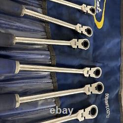 Blue Point BOERMFLCG712 Ratchet Wrench Set Metric Locking Flex Handled 9mm-19mm