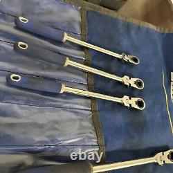 Blue Point BOERMFLCG712 Ratchet Wrench Set Metric Locking Flex Handled 9mm-19mm