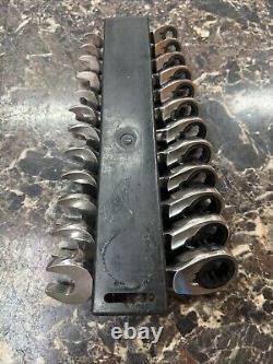 Blue Point BOERMS 8 to 19mm 12 piece metric stubby ratchet 12 point wrench set