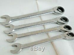 Blue Point By Snap On BOER704 4pc SAE ratchet Wrench Set (13/16-1) PreOwned OEM