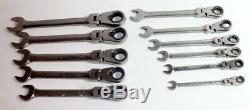 Blue Point Metric Box Flex-head Ratcheting Wrench 11pc Set BOERMF sold X Snap On