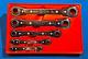 Blue Point Rbz605 5 Pc 12-pt Sae Latch-on 0° Offset Ratcheting Box Wrench Set