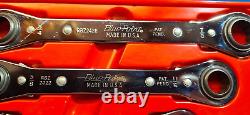Blue Point RBZ605 5 pc 12-Pt SAE Latch-On 0° Offset Ratcheting Box Wrench Set