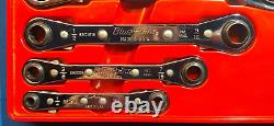 Blue Point RBZ605 5 pc 12-Pt SAE Latch-On 0° Offset Ratcheting Box Wrench Set