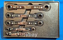 Blue Point RBZM605 5 pc 12Pt METRIC Latch-On 0° Offset Ratcheting Box Wrench Set
