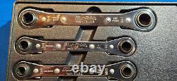 Blue Point RBZM605 5 pc 12Pt METRIC Latch-On 0° Offset Ratcheting Box Wrench Set