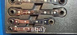 Blue Point RBZM605 5 pc 12Pt METRIC Latch-On 0° Offset Ratcheting Box Wrench Set