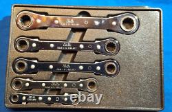 Blue Point RBZM605 5 pc 12Pt METRIC Latch-On 0° Offset Ratcheting Box Wrench Set