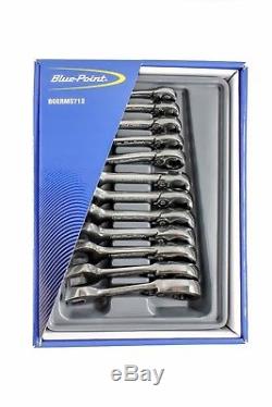 Blue-Point Snap-On 12 Piece Metric Stubby Ratcheting Combination Wrench Set
