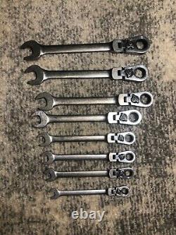 Blue Point (Sold By Snap On) 8 Pc Metric Flex Head Ratcheting Combo Wrench Set