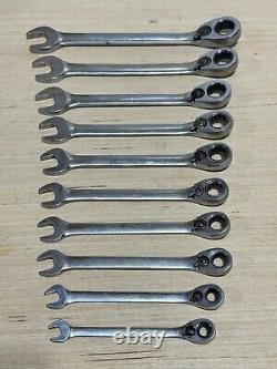 Blue-Point Tools 10pc Metric 8mm-19mm Reversible Ratcheting Wrench Set, 12 Point