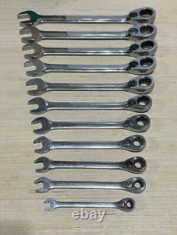 Blue-Point Tools 11pc SAE 5/16 to 1 Reversible Ratcheting Wrench Set, 12 Point