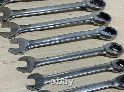 Blue-Point Tools 11pc SAE 5/16 to 1 Reversible Ratcheting Wrench Set, 12 Point