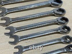 Blue-Point Tools 11pc SAE 5/16 to 1 Reversible Ratcheting Wrench Set, 12 Point