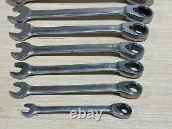 Blue-Point Tools 11pc SAE 5/16 to 1 Reversible Ratcheting Wrench Set, 12 Point