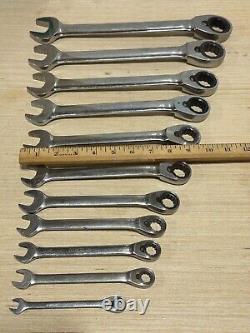 Blue-Point Tools 11pc SAE 5/16 to 1 Reversible Ratcheting Wrench Set, 12 Point