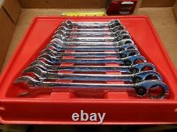Blue Point Tools 12-Piece Metric Reversible Ratcheting Wrench Set 8-19 MM