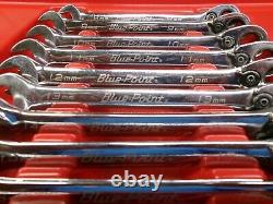Blue Point Tools 12-Piece Metric Reversible Ratcheting Wrench Set 8-19 MM