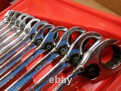Blue Point Tools 12-Piece Metric Reversible Ratcheting Wrench Set 8-19 MM