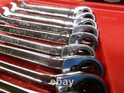 Blue Point Tools 12-Piece Metric Reversible Ratcheting Wrench Set 8-19 MM