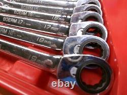 Blue Point Tools 12-Piece Metric Reversible Ratcheting Wrench Set 8-19 MM