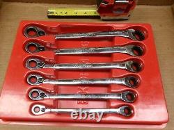 Blue Point Tools 6-Piece Double Box Rervisible Ratcheting Wrench Set 8-19 MM