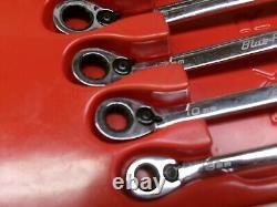 Blue Point Tools 6-Piece Double Box Rervisible Ratcheting Wrench Set 8-19 MM