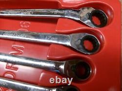 Blue Point Tools 6-Piece Double Box Rervisible Ratcheting Wrench Set 8-19 MM