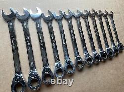 Blue-Point Tools BOERM712 12pc Metric Ratcheting Wrench Set 8-19mm 12 Point 15°