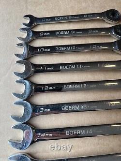 Blue-Point Tools BOERM712 12pc Metric Ratcheting Wrench Set 8-19mm 12 Point 15°