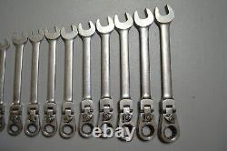 Blue Point by Snap On 10pc Metric Ratcheting Flex Head Wrench Set BOERMF712A(-)