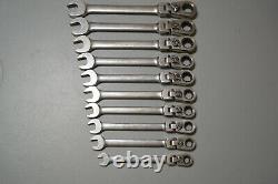 Blue Point by Snap On 10pc Metric Ratcheting Flex Head Wrench Set BOERMF712A(-)