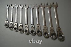 Blue Point by Snap On 10pc Metric Ratcheting Flex Head Wrench Set BOERMF712A(-)