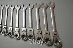 Blue Point by Snap On 10pc Metric Ratcheting Flex Head Wrench Set BOERMF712A(-)