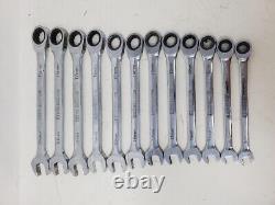 Blue Power Cornwell 12pc Ratcheting Wrench Set 8mm-19mm with Foam Holder