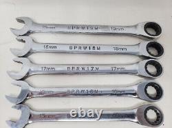 Blue Power Cornwell 12pc Ratcheting Wrench Set 8mm-19mm with Foam Holder