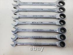 Blue Power Cornwell 12pc Ratcheting Wrench Set 8mm-19mm with Foam Holder