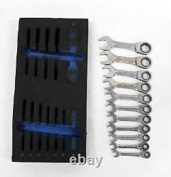 Blue Power by Cornwell Tools BPRW12MSST 11pc Metric Stubby Ratcheting Wrench Set