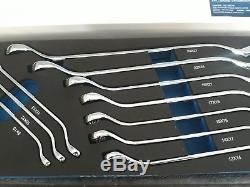 Blue point by Snap On NEW 10pc off set ring spanner ratchet wrench set in foam