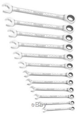 Britool Expert by Facom 12pc Metric Fast Ratchet Combination Spanner Wrench Set