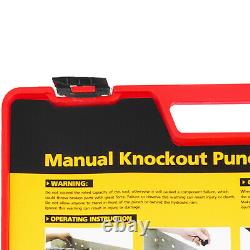 CC-60 Ratchet Knockout Punch Driver Set 1/2 to 2 6 Dies with Ratchet Wrench