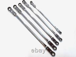 CORNWELL 5 Piece Metric Extra Long DOUBLE Flex Head Ratchet Wrench Set CRWLDF5MS